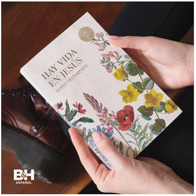 Reina Valera 1960 Nuevo Testamento, Hay vida en Jesús, flores, tapa suave | RVR 1960
