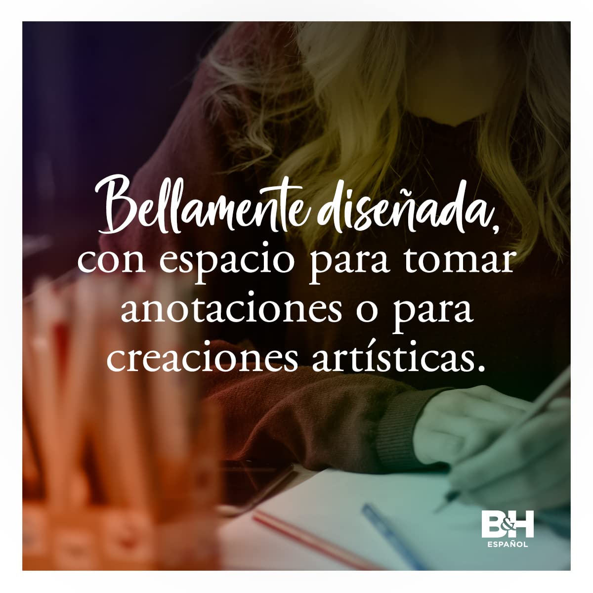 Biblia Reina Valera 1960 de apuntes gris y floreado , tela impresa | RVR 1960