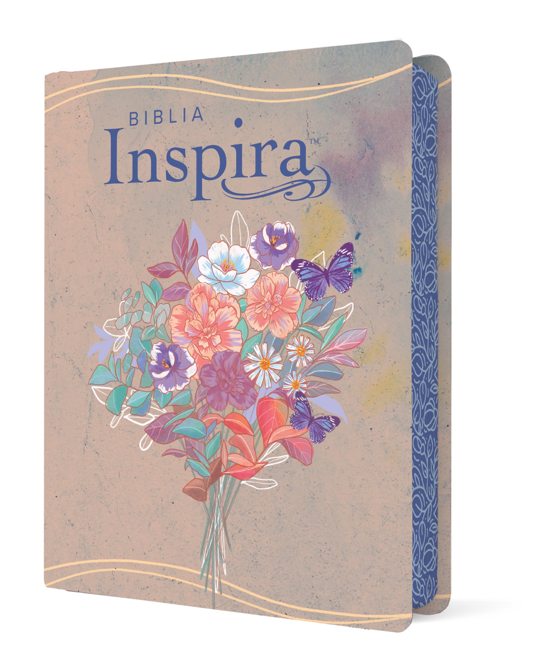 Biblia Inspira NTV, compatible APP Filament (SentiPiel, Acuarela rosa)
